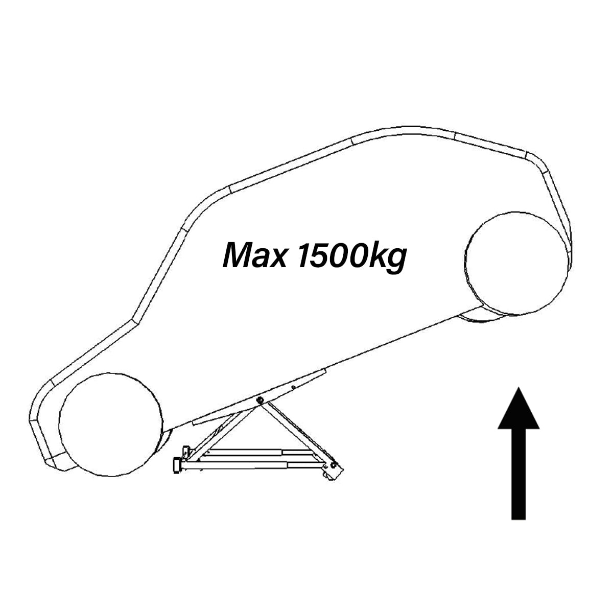 SGS 2 Tonne Tilting Car Lift